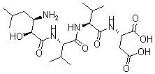 CAS 登录号：69400-55-1， N-(3-氨基-2-羟基-5-甲基-1-氧代己基)-L-缬氨酰-L-缬氨酰-L-天冬氨酸