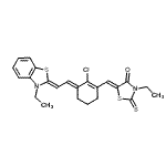 CAS#: 69415-10-7, (5Z)-5-({(3E)-2-Chloro-3-[(2Z)-2-(3-ethyl-1,3-benzothiazol-2(3H)-ylidene)ethylidene]-1-cyclohexen-1-yl}methylene)-3-ethyl-2-thioxo-1,3-thiazolidin-4-one