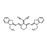 CAS#: 69415-28-7, {(2E,6E)-2,6-Bis[(2Z)-2-(3-ethyl-1,3-benzothiazol-2(3H)-ylidene)ethylidene]cyclohexylidene}malononitrile