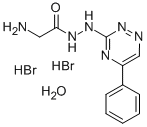 CAS 登录号：69467-37-4， 甘氨酸 2-(5-苯基-3-As-三嗪基)酰肼二氢溴酸盐水合物