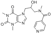 CAS#: 69517-64-2, 1,3-Dimethyl-7-[3-(N-Isonicotinoyl-N-Methylamino)-2-Hydroxypropyl]-1H-Purine-2,6(3H,7H)-Dione