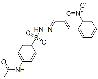 CAS#: 6955-35-7, N-[4-[[[(E)-3-(2-Nitrophenyl)Prop-2-Enylidene]Amino]Sulfamoyl]Phenyl]Acetamide