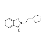 CAS#: 69577-10-2, 2-[2-(1-Pyrrolidinyl)ethyl]-1,2-benzothiazol-3(2H)-one