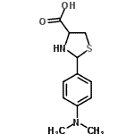 CAS 登录号：69578-21-8， 2-[4-(二甲基氨基)苯基]-1,3-噻唑烷-4-羧酸