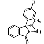 CAS#: 69582-32-7, 3-(4-Chlorophenyl)-3-(dimethylamino)-2-methyl-1-isoindolinone