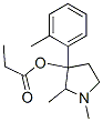 CAS 登录号：69597-49-5， 1,2-二甲基-3-(邻甲苯基)吡咯烷-3-醇丙酸酯