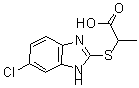 CAS 登录号：6963-77-5， 2-[(6-氯-1H-苯并咪唑-2-基)硫代]-丙酸