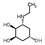CAS#: 696617-06-8, (1S,2R,4S,6R)-6-(Ethylamino)-1,2,4-cyclohexanetriol