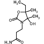 CAS#: 696636-11-0, 3-(5-Ethyl-4-hydroxy-4,5-dimethyl-2-oxo-1,3-oxazolidin-3-yl)propanamide