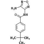 CAS 登录号：696647-76-4， N-(4-氨基-1,2,5-恶二唑-3-基)-4-(2-甲基-2-丙基)苯甲酰胺