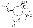 CAS#: 69684-72-6, (3aR,6aS)-3abeta,5,6,7abeta,7bbeta,8a,8bbeta,8calpha-Octahydro-4beta-Acetoxy-6beta-Hydroxy-6,8abeta-Dimethyl-3-Methylene-4H-Bisoxireno[1,8a:2,3]Azuleno[4,5-b]Furan-2(3H)-One