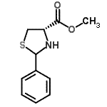 CAS 登录号：69739-20-4， 甲基(4S)-2-苯基-1,3-噻唑烷-4-羧酸酯