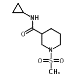 CAS 登录号：697774-85-9， N-环丙基-1-(甲基磺酰基)-3-哌啶甲酰胺