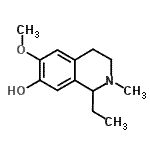CAS#: 698336-80-0, 1-Ethyl-6-methoxy-2-methyl-1,2,3,4-tetrahydro-7-isoquinolinol