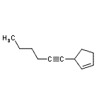 CAS#: 69888-67-1, 3-(1-Hexyn-1-yl)cyclopentene