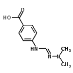 CAS#: 698969-65-2, 4-{(E)-[(2,2-Dimethylhydrazino)methylene]amino}benzoic acid