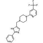 CAS#: 698973-94-3, 1-[(2-Phenyl-1H-imidazol-4-yl)methyl]-4-[4-(trifluoromethyl)-2-pyridinyl]piperazine