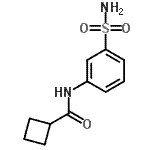 CAS 登录号：698974-64-0， N-(3-氨基磺酰基苯基)环丁烷甲酰胺
