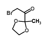 CAS#: 69924-67-0, 2-Bromo-1-(2-methyl-1,3-dioxolan-2-yl)ethanone