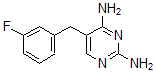 CAS 登录号：69945-57-9， 5-[(3-氟苯基)甲基]-2,4-嘧啶二胺