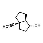 CAS#: 69984-48-1, (1R,3aS,6aR)-3a-Ethynyloctahydro-1-pentalenol