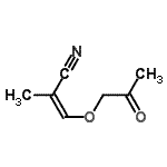 CAS#: 70013-00-2, (2Z)-2-Methyl-3-(2-oxopropoxy)acrylonitrile