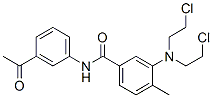 CAS 登录号：70020-65-4， 3'-乙酰基-3-[二(2-氯乙基)氨基]-4-甲基苯甲酰苯胺