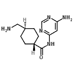 CAS#: 700343-20-0, 4-(aminomethyl)-N-(6-aminopyrimidin-4-yl)cyclohexane-1-carboxamide