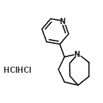 CAS 登录号：700834-58-8， 2-(3-吡啶基)-1-氮杂双环[3.2.2]壬烷二盐酸盐