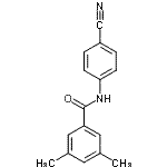 CAS 登录号：700850-49-3， N-(4-氰基苯基)-3,5-二甲基苯甲酰胺