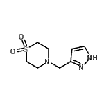 CAS#: 701214-23-5, 4-(1H-Pyrazol-3-ylmethyl)thiomorpholine 1,1-dioxide