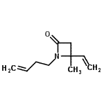 CAS 登录号：701304-71-4， 1-(3-丁烯-1-基)-4-甲基-4-乙烯基-2-氮杂环丁酮