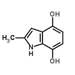 CAS#: 70178-10-8, 2-Methyl-1H-indole-4,7-diol