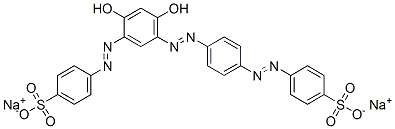 CAS 登录号：70210-07-0， 4-[[2,4-二羟基-5-[[4-[(4-磺酸基苯基)偶氮]苯基]偶氮]苯基]偶氮]苯磺酸二钠
