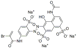 CAS#: 70224-86-1, Trisodium 4-(Acetylamino)-6-[[5-[(2-Bromo-1-Oxoallyl)Amino]-2-Sulphonatophenyl]Azo]-5-Hydroxynaphthalene-1,7-Disulphonate