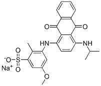 CAS#: 70224-87-2, Sodium [[9,10-Dihydro-4-(Isopropylamino)-9,10-Dioxo-1-Anthryl]Amino]Methoxytoluenesulphonate