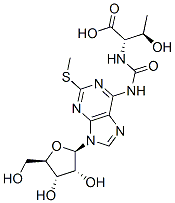 CAS 登录号:70333-82-3, N-((9-beta-D-呋喃核糖基-2-甲硫基嘌呤-6-基)氨基甲酰)苏氨酸