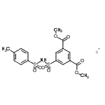 CAS 登录号：70364-24-8， 5-[[[(4-甲基苯基)磺酰基]氨基]磺酰基]-1,3-苯二甲酸二甲基酯钾盐(1:1)