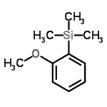 CAS 登录号：704-43-8， (2-甲氧基苯基)(三甲基)硅烷