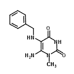 CAS 登录号：70404-28-3， 6-氨基-5-(苄基氨基)-1-甲基-2,4(1H,3H)-嘧啶二酮