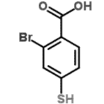 CAS#: 7041-50-1, 2-Bromo-4-sulfanylbenzoic acid
