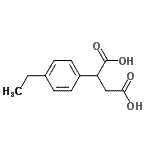 CAS 登录号：704205-92-5， 2-(4-乙基苯基)琥珀酸