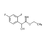 CAS 登录号：704207-37-4， 乙基2-(2,4-二氟苯基)-2-羟基乙亚氨酸酯