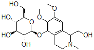 CAS#: 70475-62-6, [1,2,3,4-Tetrahydro-1-Hydroxymethyl-6,7-Dimethoxy-2-Methylisoquinolin-5-Yl]beta-D-Glucopyranoside