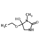 CAS 登录号：705282-68-4， 5-乙氧基-5-羟基-1-甲基-2-咪唑烷酮