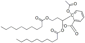 CAS 登录号:70540-33-9, (2-(1,3-二癸酰氧基)-丙基)2-乙酰基氧基苯甲酸酯