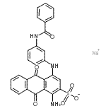 CAS#: 70571-78-7, Sodium 1-amino-4-{[3-(benzoylamino)phenyl]amino}-9,10-dioxo-9,10-dihydro-2-anthracenesulfonate