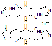 CAS 登录号：70586-71-9， 二(环(组氨酰组氨酸))铜(II)络合物