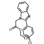 CAS 登录号：705970-56-5， 乙基[2-(4-氯苯基)-1H-苯并咪唑-1-基]乙酸酯