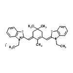 CAS#: 70677-52-0, 3-Ethyl-2-[(E)-{3-[(Z)-(3-ethyl-1,3-benzothiazol-2(3H)-ylidene)methyl]-2,5,5-trimethyl-2-cyclohexen-1-ylidene}methyl]-1,3-benzothiazol-3-ium iodide